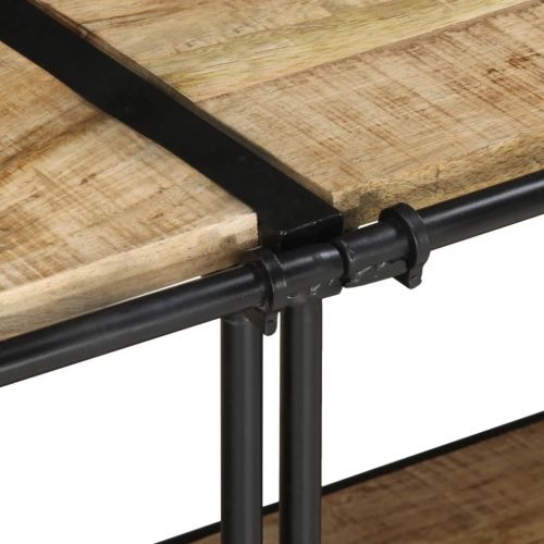 ТВ шкаф, 200x42x40 см, грубо мангово дърво масив