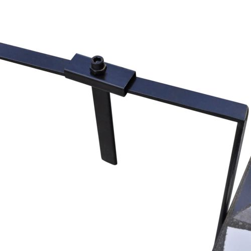 Висяща балконска маса, черно и бяло, мозайка