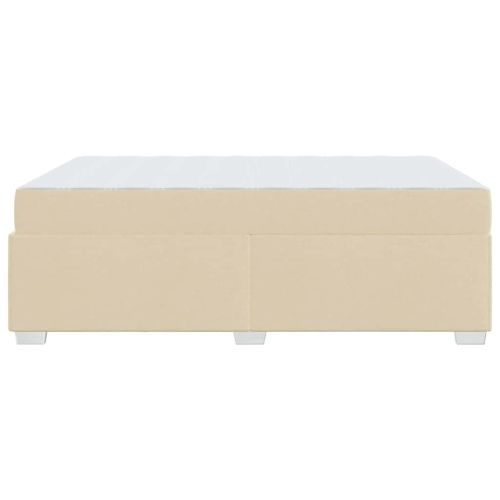 Рамка за легло с матрак Крем 140 x 200 cm текстил