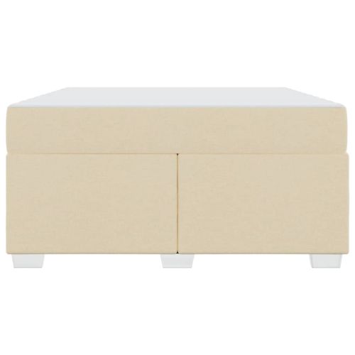 Рамка за легло с матрак Крем 140 x 200 cm текстил