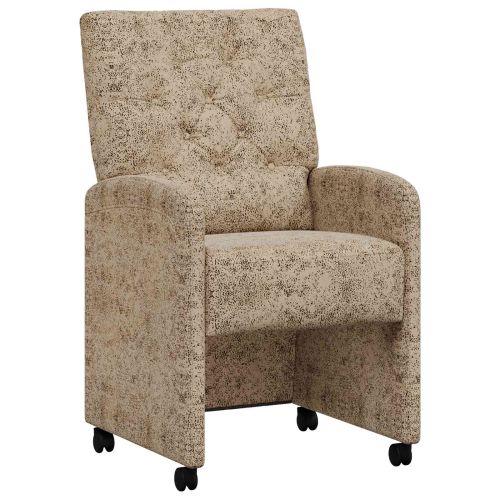 Столове с Колела с колела 2 pcs Светлосиво 58 x 67 x 97 см