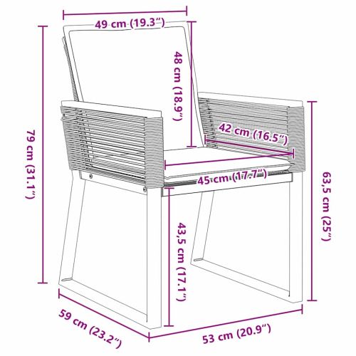 Комплект за хранене в градината 5 pcs Черно