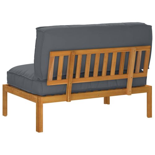 Комплект дивани с възглавница Антрацит 120 x 92 x 69 см