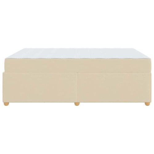 Рамка за легло с матрак Крем 140 x 200 cm текстил