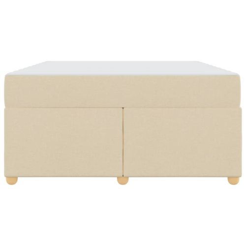 Рамка за легло с матрак Крем 140 x 200 cm текстил