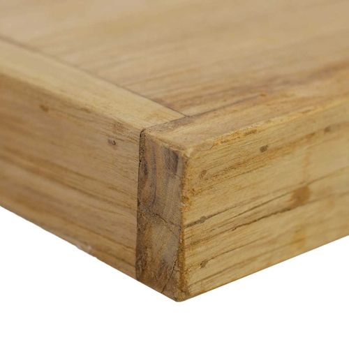 Стенни рафтове 2 бр 90x15x4 см тиково дърво масив