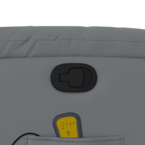 Масажен наклоняем стол, сив, изкуствена кожа