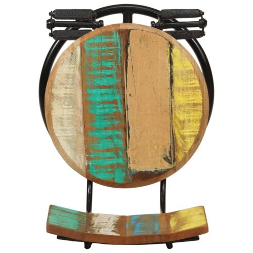 Бар табуретки, 2 бр, регенерирана дървесина масив