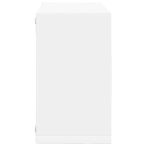 Стенни кубични рафтове, 6 бр, бели, 26x15x26 см