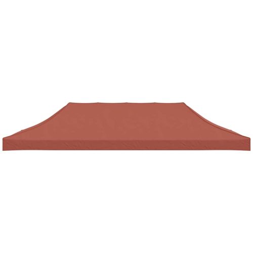 Покривало за парти шатра, 6x3 м, цвят теракота, 270 г/м²