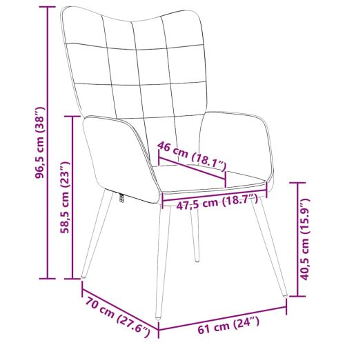 Релаксиращ стол, кафяв, плат