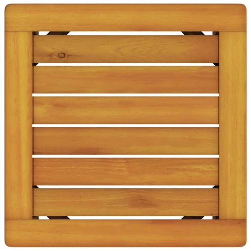 Шезлонг 2 pcs Кафяво Солидно акациево дърво