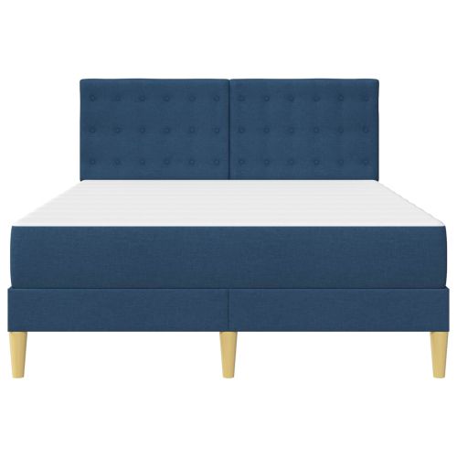 Рамка за легло с матрак с таблото Синьо 120 x 190 cm текстил