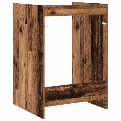 Шкаф за пералня Старо дърво 67,5 x 62 x 97 см Инженерно дърво