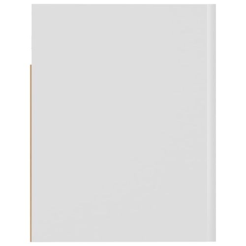 Висящ шкаф, Lyon бял гланц, 60x31x40 см, инженерно дърво