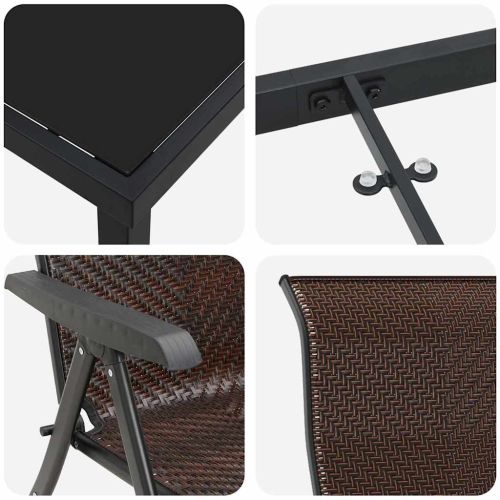 Комплект за хранене в градината 5 pcs Кафяво