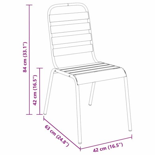 Комплект за хранене в градината 3 pcs Антрацит