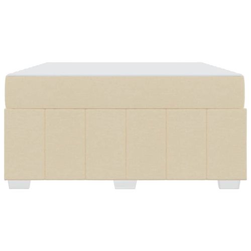 Рамка за легло с матрак Крем 140 x 200 cm текстил