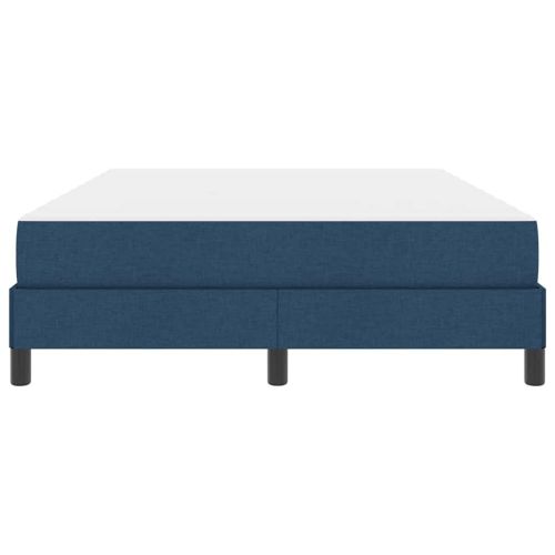 Легло с пружинирана основа с матрак Синьо 140 x 200 cm текстил