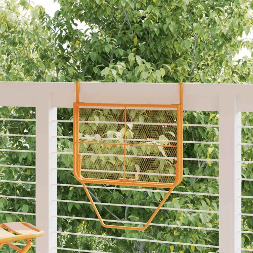 Балконска масичка, жълта, 60x40 см, стомана