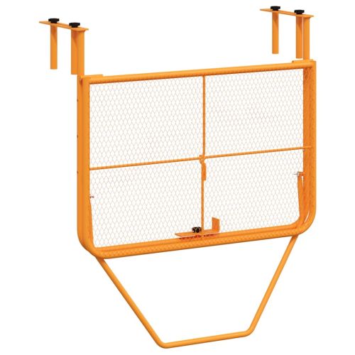 Балконска масичка, жълта, 60x40 см, стомана