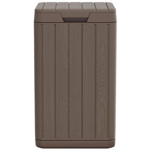 Външен кош за боклук, кафяв, 38x38x65 см, PP