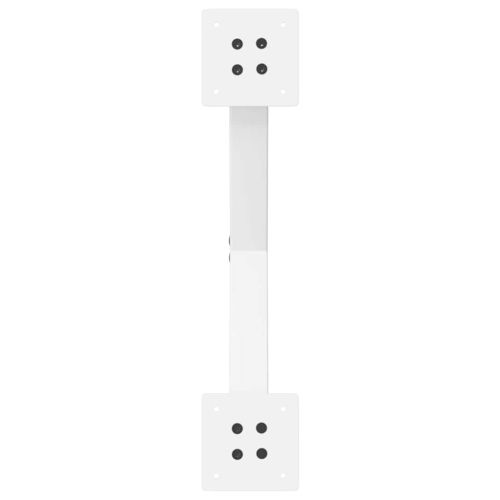 Крака за масичка за кафе, X-образни, 2 бр., бели, 60 x (30-31) см, стомана