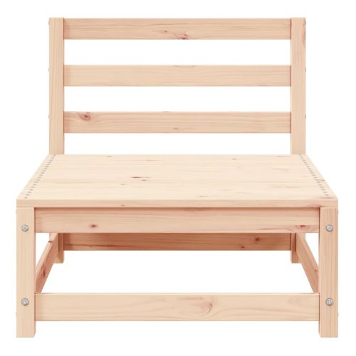 Градински лаундж комплект, 3 части, борово дърво масив