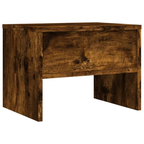 Нощни шкафчета 2 бр опушен дъб 40x30x30 см инженерно дърво