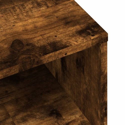 Нощни шкафчета 2 бр опушен дъб 40x30x30 см инженерно дърво