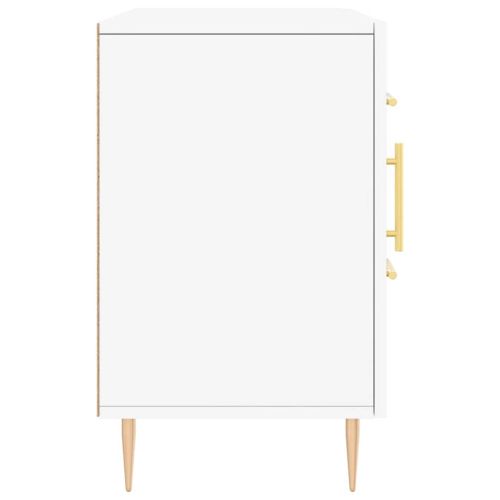 Сайдборд, бял, 100x36x60 см, инженерно дърво