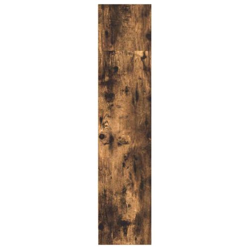 Библиотека, опушен дъб, 80x24x109 см, инженерно дърво