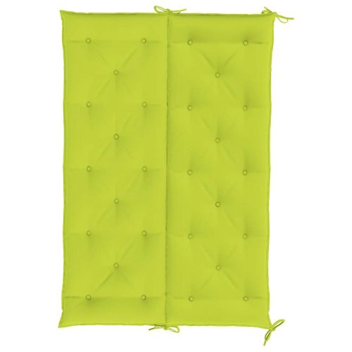 Възглавница за пейка яркозелена 150x(50+50)x7 см оксфорд плат