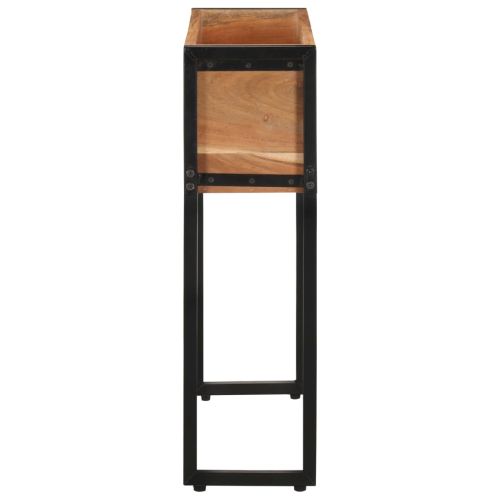 Плантер, 60x20x68 см, акациево дърво масив