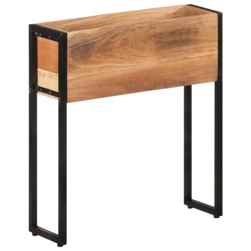 Плантер, 60x20x68 см, акациево дърво масив