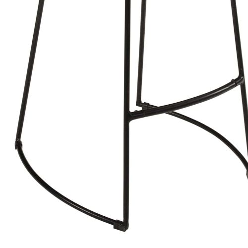 Бар комплект от 7 части масивно грубо дърво манго и метал