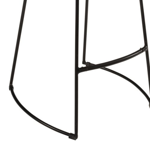 Бар комплект от 5 части масивно грубо дърво манго и метал