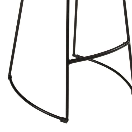 Бар комплект от 5 части масивно грубо дърво манго и метал