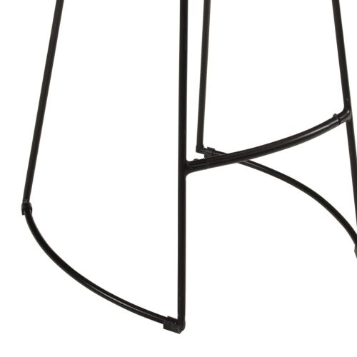 Бар комплект от 3 части масивно грубо дърво манго и метал