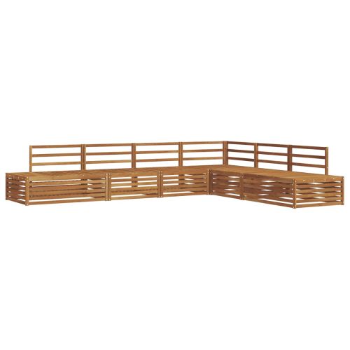 Комплект дивани за открито 6 Брой Естествен