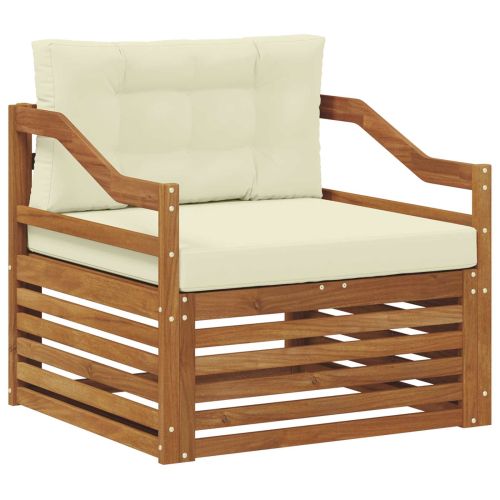 Комплект дивани за открито Солидно акациево дърво Естествен