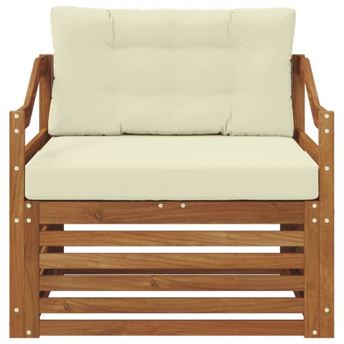 Комплект дивани за открито Солидно акациево дърво Естествен