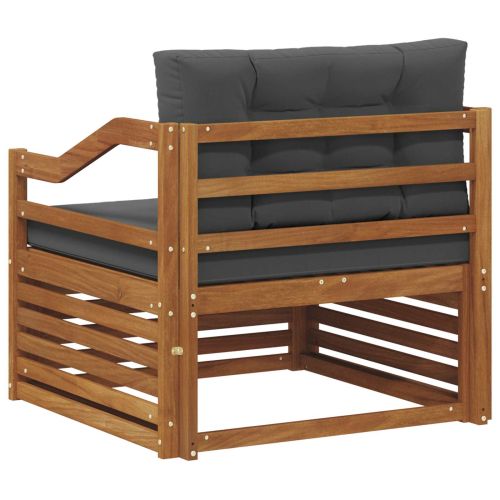 Комплект дивани за открито Солидно акациево дърво Естествен