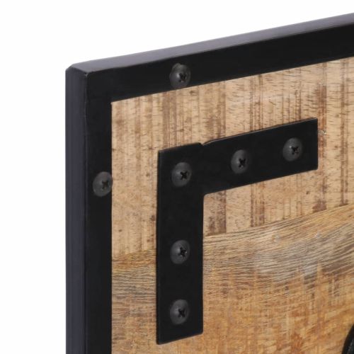 Закачалки 2 бр 80x8x25 см грубо мангово дърво масив