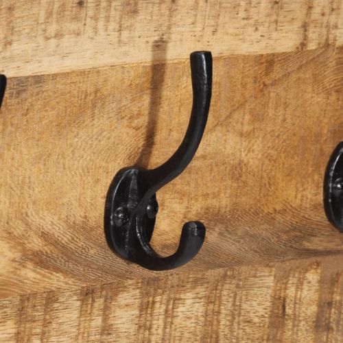 Закачалки 2 бр 80x8x25 см грубо мангово дърво масив