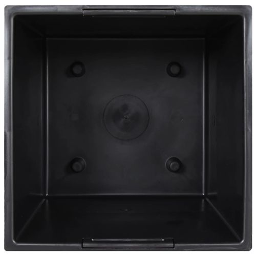 Саксия с подвижна вложка бяла 21/32 л PP ратан