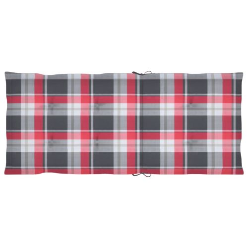 Сгъваеми градински столове с възглавници, 6 бр, акация масив