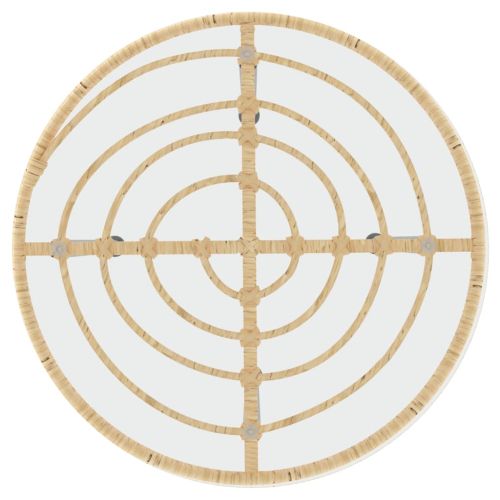 Градински трапезен комплект, 3 части, полиратан