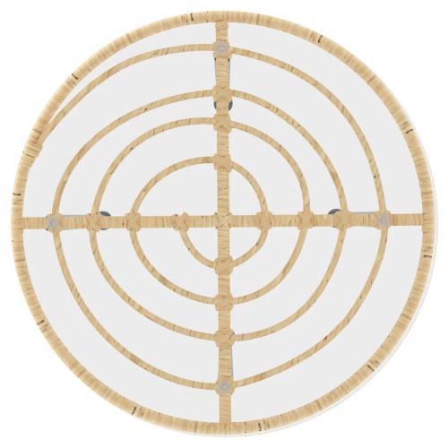 Градински трапезен комплект, 3 части, полиратан