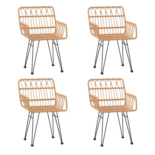 Градински трапезен комплект от 5 части, полиратан